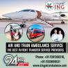Avail Superior ICU Support Air Ambulance Service by King in Guwahati